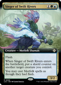 Singer of Swift Rivers (Extended Art) - Commander: The Lost Caverns of Ixalan (LCC) #66 - Rare Magic: The Gathering Trading Card