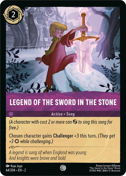 Legend of the Sword in the Stone - Rise of the Floodborn Disney Lorcana trading card