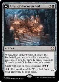 Altar of the Wretched - Commander: The Lost Caverns of Ixalan (LCC) #10 - Rare Magic: The Gathering Trading Card