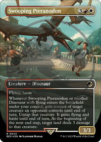 Swooping Pteranodon (Borderless) (Emblem) - Universes Beyond: Jurassic World Collection (REX) #44 - Rare Magic: The Gathering Trading Card