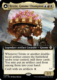 Tetzin, Gnome Champion (Extended Art) - Commander: The Lost Caverns of Ixalan (LCC) #31 - Rare Magic: The Gathering Trading Card