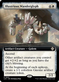 Illustrious Wanderglyph (Extended Art) - Commander: The Lost Caverns of Ixalan (LCC) #21 - Rare Magic: The Gathering Trading Card