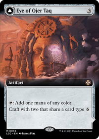Eye of Ojer Taq (Extended Art) - Commander: The Lost Caverns of Ixalan (LCC) #35 - Mythic Magic: The Gathering Trading Card
