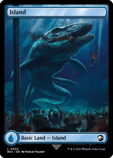 Island - Universes Beyond: Jurassic World Collection Magic: The Gathering trading card