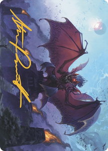 Aclazotz, Deepest Betrayal Art Card (Gold-Stamped Signature) - Art Series: The Lost Caverns of Ixalan (ASLCI) #14 - Special Magic: The Gathering Trading Card