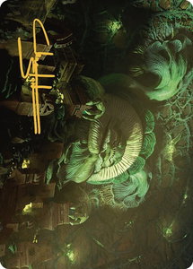 The Mycotyrant Art Card (Gold-Stamped Signature) - Art Series: The Lost Caverns of Ixalan (ASLCI) #35 - Special Magic: The Gathering Trading Card