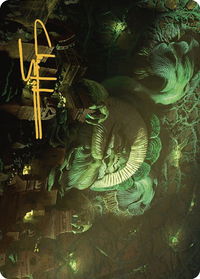 The Mycotyrant Art Card (Gold-Stamped Signature) - Art Series: The Lost Caverns of Ixalan (ASLCI) #35 - Special Magic: The Gathering Trading Card