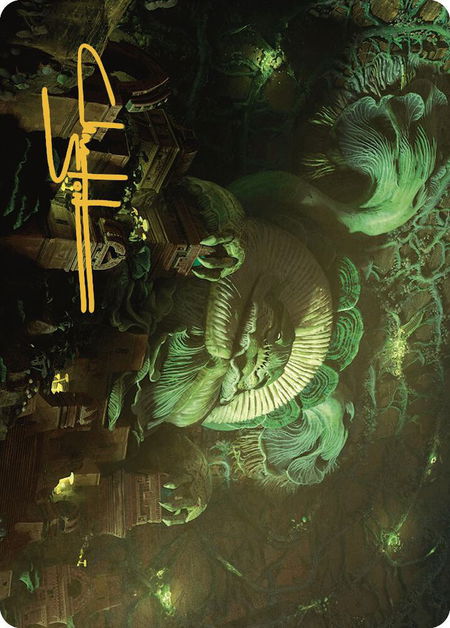 The Mycotyrant Art Card (Gold-Stamped Signature) - Art Series: The Lost Caverns of Ixalan Magic: The Gathering trading card
