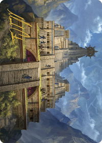 Barracks of the Thousand Art Card (Gold-Stamped Signature) - Art Series: The Lost Caverns of Ixalan (ASLCI) #6 - Special Magic: The Gathering Trading Card