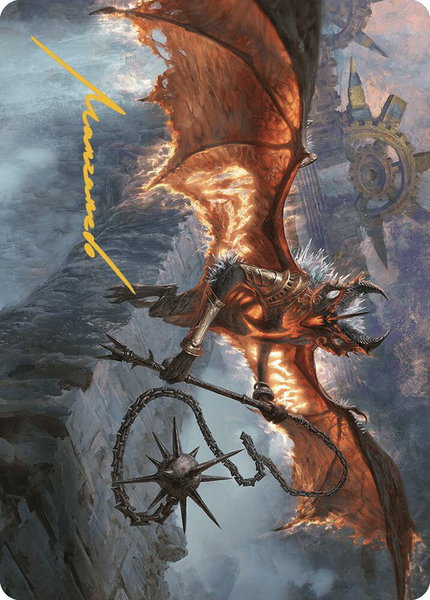Bloodletter of Aclazotz Art Card (15/81) (Gold-Stamped Signature) - Art Series: The Lost Caverns of Ixalan Magic: The Gathering trading card
