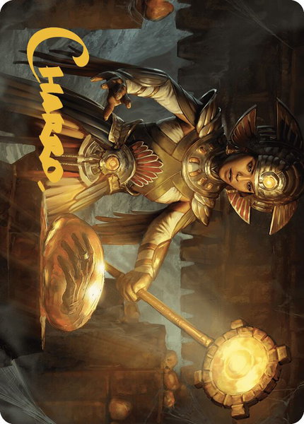 Curator of Sun's Creation Art Card (Gold-Stamped Signature) - Art Series: The Lost Caverns of Ixalan Magic: The Gathering trading card