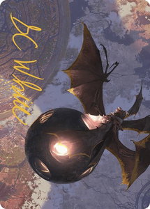 Malicious Eclipse Art Card (Gold-Stamped Signature) - Art Series: The Lost Caverns of Ixalan (ASLCI) #17 - Special Magic: The Gathering Trading Card