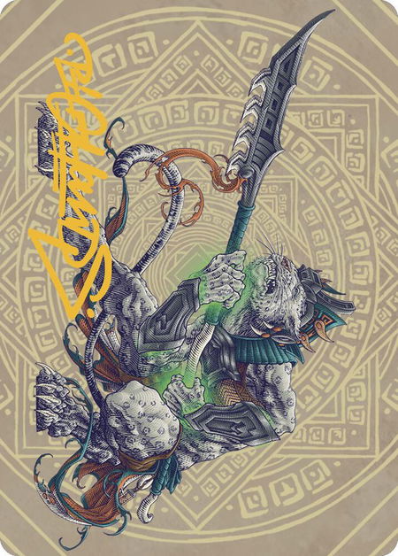 Kutzil, Malamet Exemplar Art Card (Gold-Stamped Signature) - Art Series: The Lost Caverns of Ixalan Magic: The Gathering trading card
