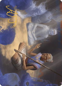 Ancestral Reminiscence Art Card (Gold-Stamped Signature) - Art Series: The Lost Caverns of Ixalan (ASLCI) #9 - Special Magic: The Gathering Trading Card