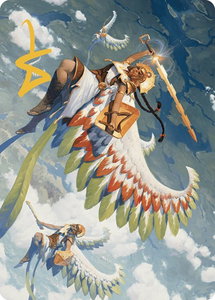 Resplendent Angel Art Card (5/81) (Gold-Stamped Signature) - Art Series: The Lost Caverns of Ixalan (ASLCI) #5 - Special Magic: The Gathering Trading Card
