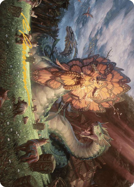 Ojer Kaslem, Deepest Growth Art Card (30/81) (Gold-Stamped Signature) - Art Series: The Lost Caverns of Ixalan Magic: The Gathering trading card