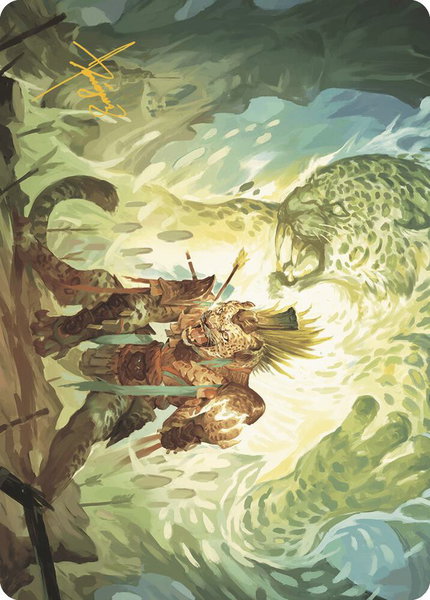 Might of the Ancestors Art Card (Gold-Stamped Signature) - Art Series: The Lost Caverns of Ixalan Magic: The Gathering trading card