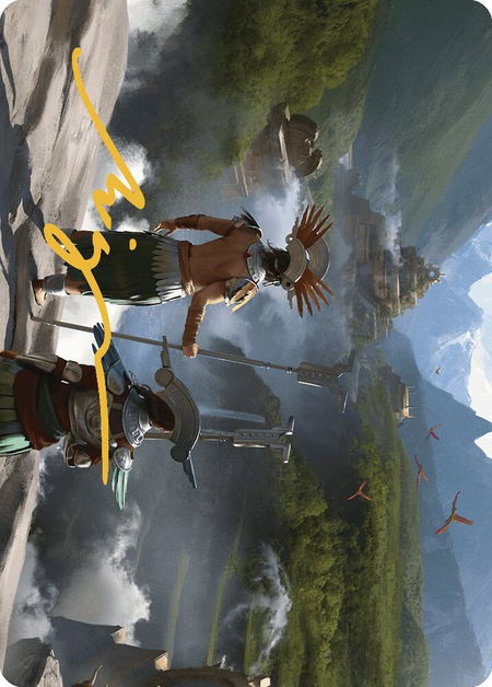 Glimpse the Core Art Card (Gold-Stamped Signature) - Art Series: The Lost Caverns of Ixalan Magic: The Gathering trading card