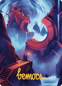 Mountain Art Card (Gold-Stamped Signature) - Art Series: The Lost Caverns of Ixalan (ASLCI) #45 - Special Magic: The Gathering Trading Card