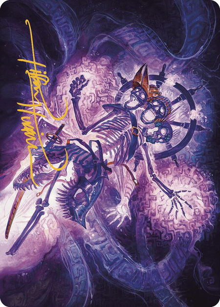 The Grim Captain Art Card (Gold-Stamped Signature) - Art Series: The Lost Caverns of Ixalan Magic: The Gathering trading card