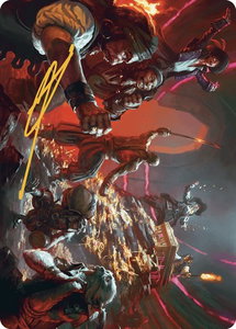 Hit the Mother Lode Art Card (Gold-Stamped Signature) - Art Series: The Lost Caverns of Ixalan (ASLCI) #19 - Special Magic: The Gathering Trading Card