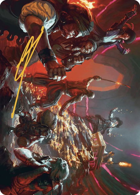 Hit the Mother Lode Art Card (Gold-Stamped Signature) - Art Series: The Lost Caverns of Ixalan Magic: The Gathering trading card
