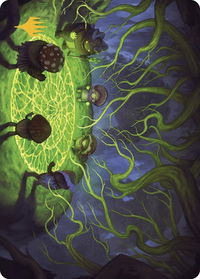 Growing Rites of Itlimoc Art Card (Gold-Stamped Planeswalker Symbol) - Art Series: The Lost Caverns of Ixalan (ASLCI) #26 - Special Magic: The Gathering Trading Card