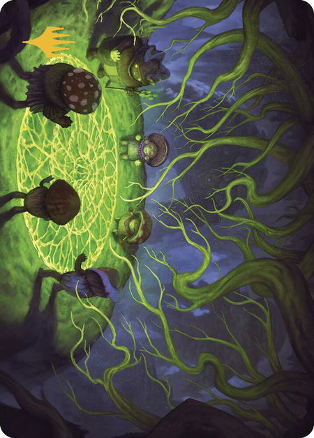 Growing Rites of Itlimoc Art Card (Gold-Stamped Planeswalker Symbol) - Art Series: The Lost Caverns of Ixalan Magic: The Gathering trading card