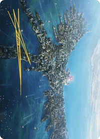 Restless Anchorage Art Card (Gold-Stamped Signature) - Art Series: The Lost Caverns of Ixalan (ASLCI) #42 - Special Magic: The Gathering Trading Card