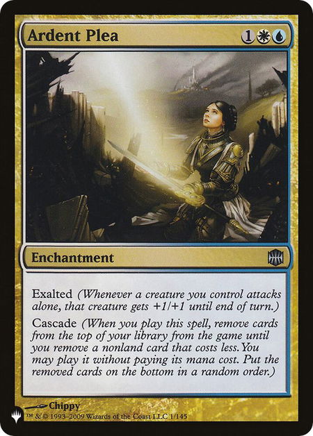 Ardent Plea - The List Reprints Magic: The Gathering trading card