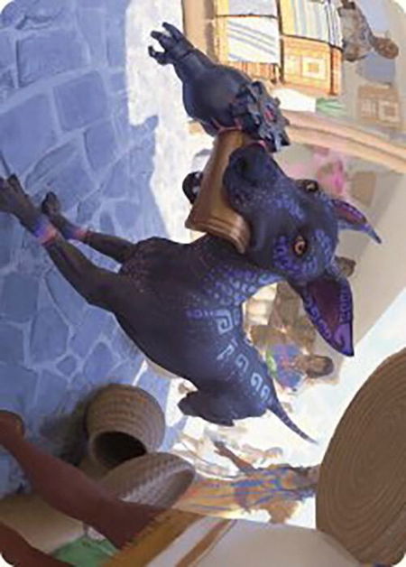 Mischievous Pup Art Card - Art Series: The Lost Caverns of Ixalan Magic: The Gathering trading card