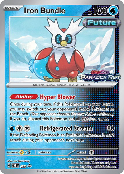 Iron Bundle - 058 (Prerelease) trading card from SV: Scarlet & Violet Promo Cards Iron Bundle - 058 (Prerelease) - SV: Scarlet & Violet Promo Cards Pokémon trading card