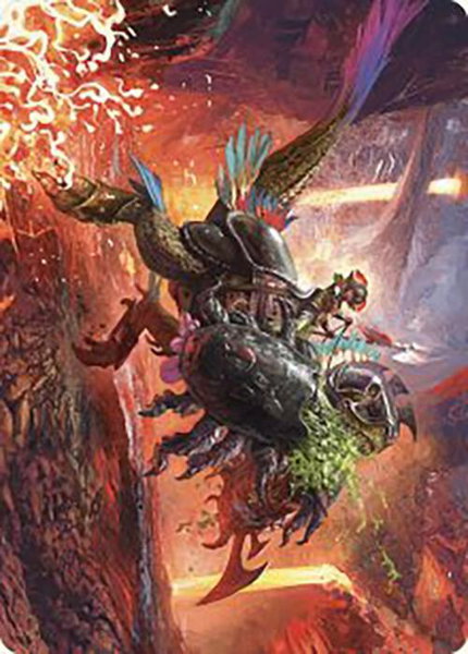 Triumphant Chomp Art Card trading card from Art Series: The Lost Caverns of Ixalan Triumphant Chomp Art Card - Art Series: The Lost Caverns of Ixalan Magic: The Gathering trading card