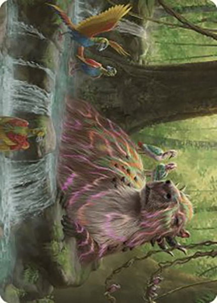 Basking Capybara Art Card trading card from Art Series: The Lost Caverns of Ixalan Basking Capybara Art Card - Art Series: The Lost Caverns of Ixalan Magic: The Gathering trading card