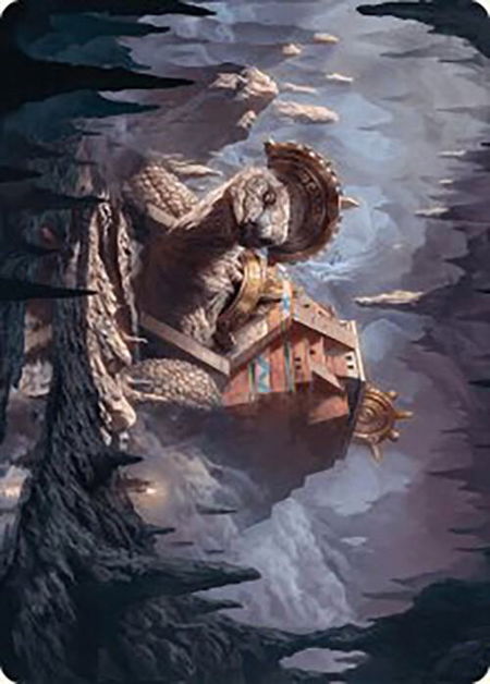Bedrock Tortoise Art Card - Art Series: The Lost Caverns of Ixalan Magic: The Gathering trading card