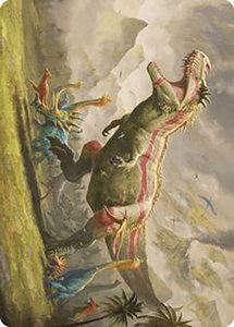 Ghalta, Stampede Tyrant Art Card - Art Series: The Lost Caverns of Ixalan (ASLCI) #24 - Special Magic: The Gathering Trading Card