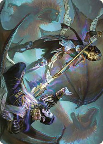 Huatli's Final Strike Art Card trading card from Art Series: The Lost Caverns of Ixalan Huatli's Final Strike Art Card - Art Series: The Lost Caverns of Ixalan Magic: The Gathering trading card