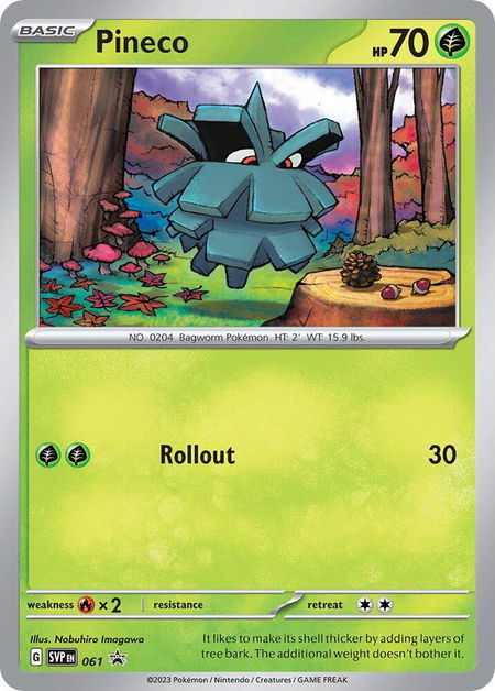 Pineco - 061 - SV: Scarlet & Violet Promo Cards Pokémon trading card