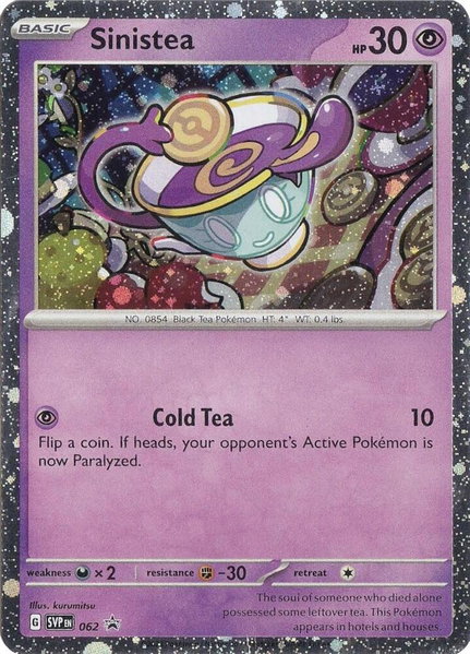 Sinistea - 062 - SV: Scarlet & Violet Promo Cards Pokémon trading card