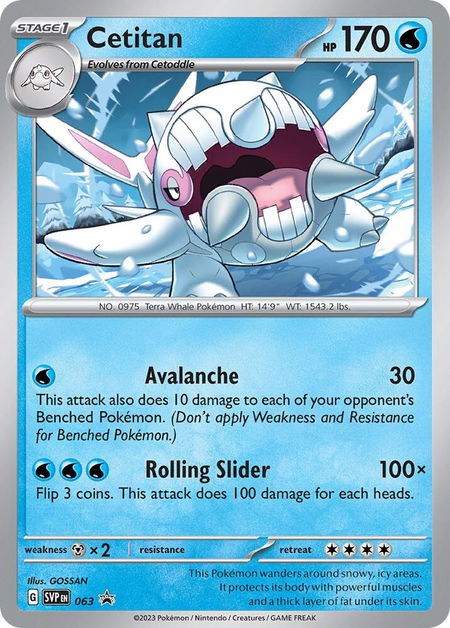 Cetitan - 063 - SV: Scarlet & Violet Promo Cards Pokémon trading card