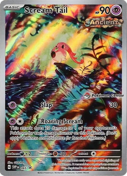 Scream Tail - 065 (Pokemon Center Exclusive) - SV: Scarlet & Violet Promo Cards Pokémon trading card