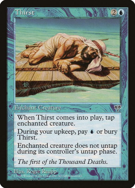 Thirst - Mirage Magic: The Gathering trading card