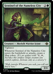 Sentinel of the Nameless City - Promo Pack: The Lost Caverns of Ixalan (PPLCI) #211p - Rare Magic: The Gathering Trading Card