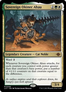 Sovereign Okinec Ahau - Promo Pack: The Lost Caverns of Ixalan (PPLCI) #240p - Mythic Rare Magic: The Gathering Trading Card