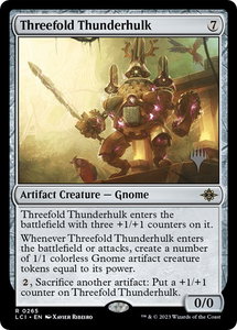 Threefold Thunderhulk - Promo Pack: The Lost Caverns of Ixalan (PPLCI) #265p - Rare Magic: The Gathering Trading Card