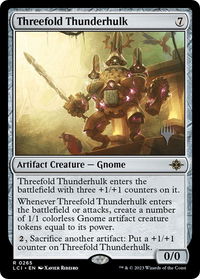 Threefold Thunderhulk - Promo Pack: The Lost Caverns of Ixalan (PPLCI) #265p - Rare Magic: The Gathering Trading Card