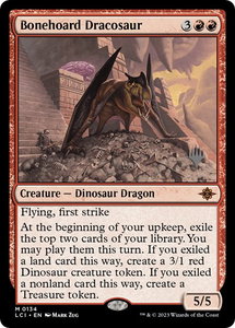Bonehoard Dracosaur - Promo Pack: The Lost Caverns of Ixalan (PPLCI) #134p - Mythic Rare Magic: The Gathering Trading Card