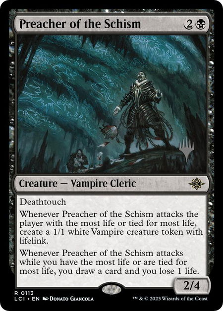 Preacher of the Schism - Promo Pack: The Lost Caverns of Ixalan Magic: The Gathering trading card