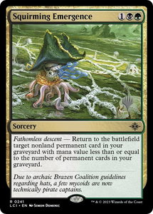 Squirming Emergence - Promo Pack: The Lost Caverns of Ixalan (PPLCI) #241p - Rare Magic: The Gathering Trading Card