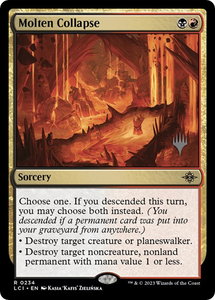 Molten Collapse - Promo Pack: The Lost Caverns of Ixalan (PPLCI) #234p - Rare Magic: The Gathering Trading Card